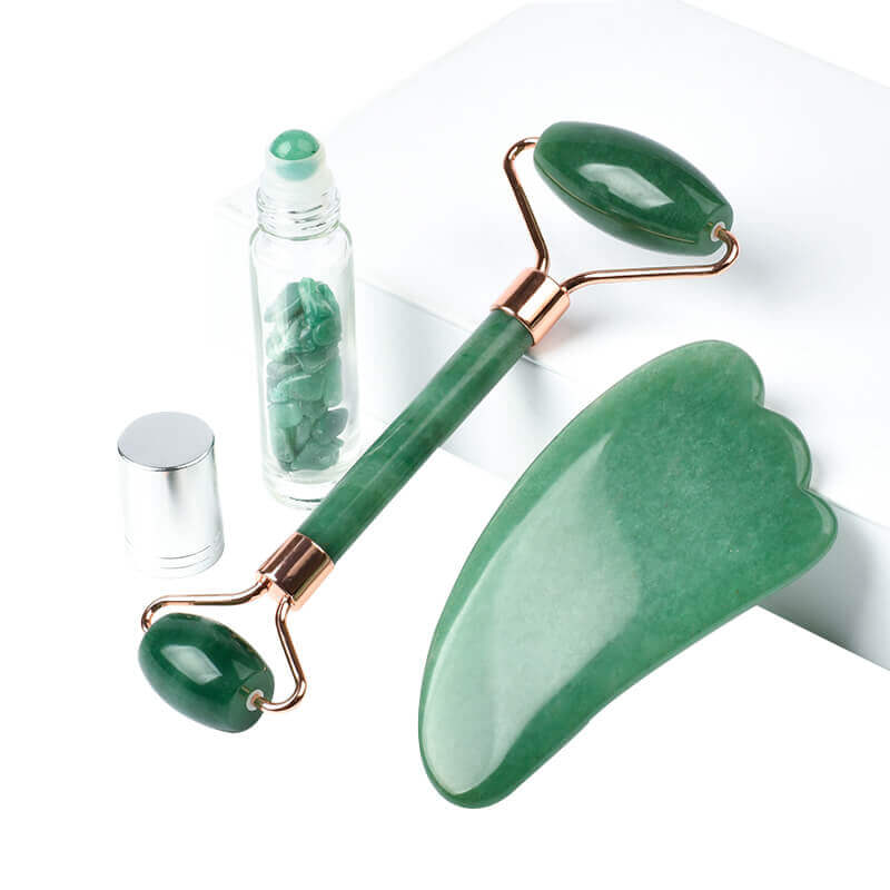 green aventurine gua sha kit