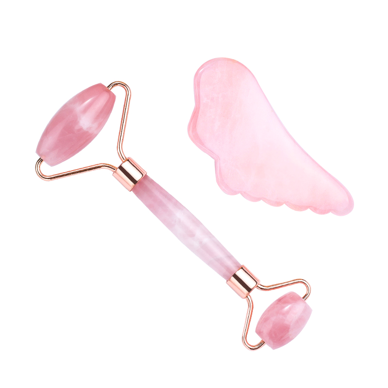 rose quartz gua sha set