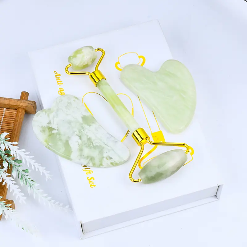 xiuyan jade roller gua sha set